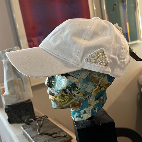Rare adidas Gold Trefoil Logo Cap - Picture 1 of 8